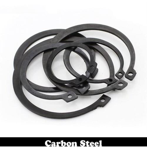 M14 M15 M16 Black Carbon Steel Mn65 Washer DIN471 C Type Snap Retaining Ring For 14mm 15mm 16mm Outside External Shaft Circlip