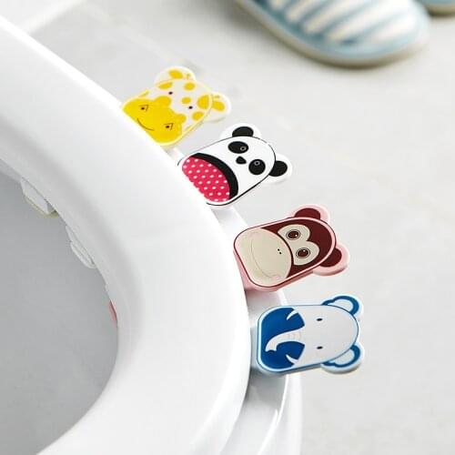 Cartoon toilet lid lifter, toilet lift toilet lid handle is not dirty, hand toilet lid flip handle commode toilet seats