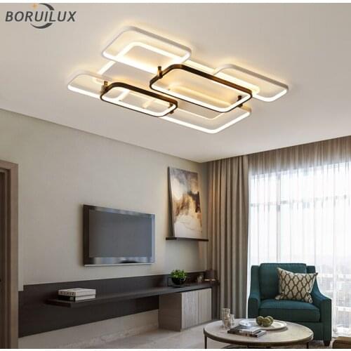 New Modern LED Chandeliers Lights For Living Dining Room Bedroom Aisle Corridor Iron Aluminum Acrylic Lamps Lighting With Remote