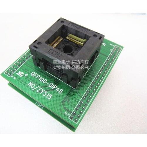 Opentop QFP100-DIP48 ZY515C X8-PLUS/5000U-PLUS/T9000 IC Burning seat Adapter testing seat Test Socket test bench in the stock
