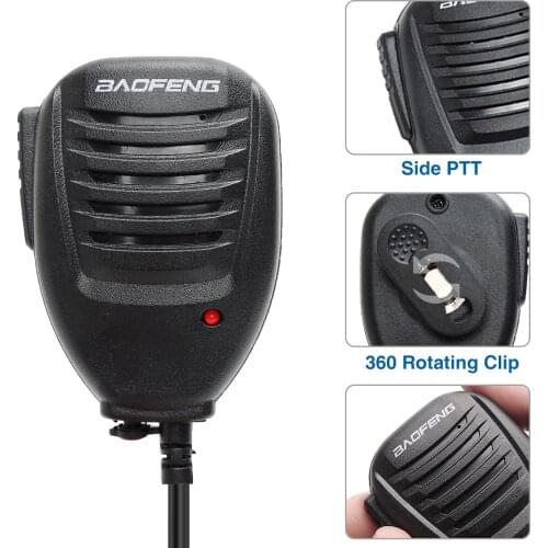 Original Baofeng UV-5R Handheld Microphone Speaker MIC for Baofeng Portable Radio UV5R BF-888S UV-82 BF-UVB3 Plus Walkie Talkie