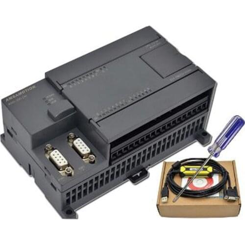 PLC S7-200CN CPU224XP 14I/10O 2AI 1AO AC/DC/RELAY ouput 6ES7 214-2BD23-0XB8 AC220V With PPI Cable