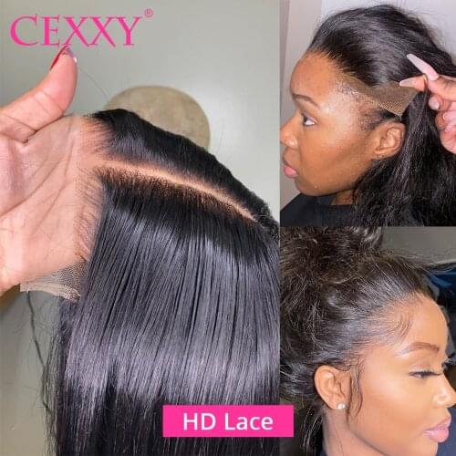 13x4 HD Lace Frontal Closure Undetectable Transparent Straight 5x5 7x7 Lace Closure 100% Virgin Human Hair Pre plucked Hairline