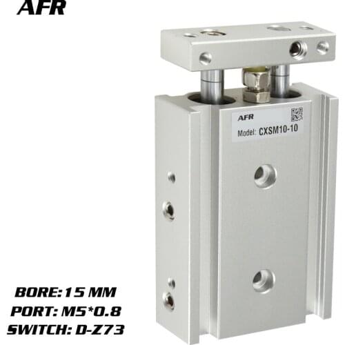 SMC Type Dual Rod Cylinder Basic TYPE double cylinder / double shaft cylinder CXSM15-80 CXSM15-90 CXSM15-100 -Z73 -Y59A
