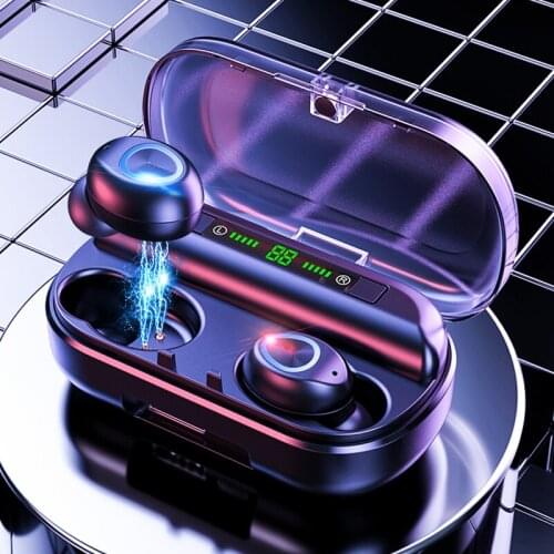 TWS Bluetooth Earphone With Microphone LED Display Wireless Bluetooth Headphones Earphones Waterproof Noise Cancelling Headsets