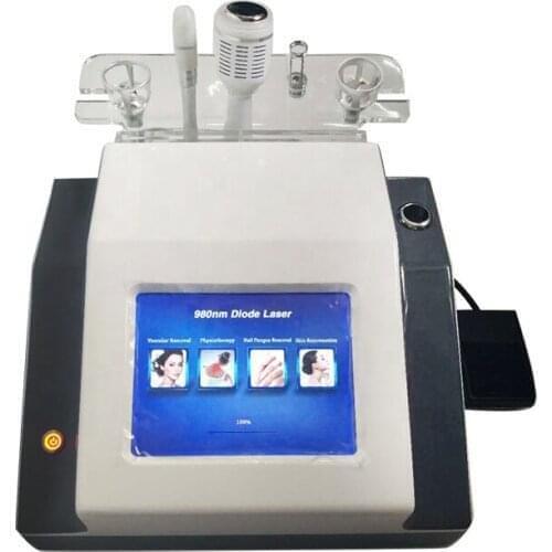 High-tech 4 In 1 980nm Diode Laser Vascular Removal Skin Rejuvenation Equipmetn for Beauty Salon Clinic Use