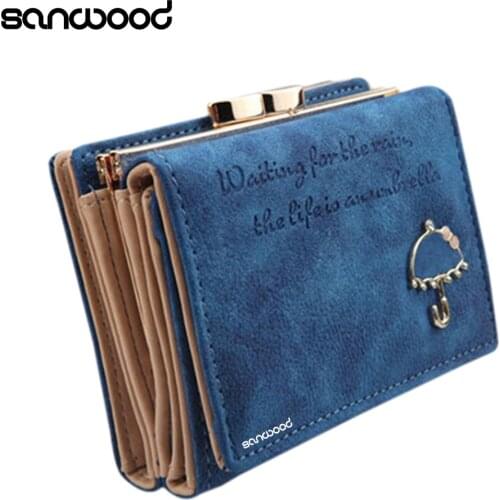 2016 Women Umbrella Faux Leather Clutch Trifold Wallet Credit Card Holder Carteira 9IJW