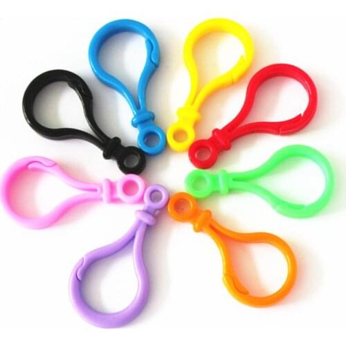 1000pcs Plastic Colorful buckle Snap hook Lobster Clasp DIY Needlework Luggage Sewing handmade Bag purse toy doll tool