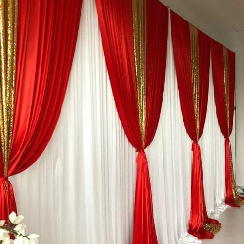 10x20ft Glitter Gold/Silver/Rose Gold Sequin Backdrop Party Wedding Photo Booth Background Decoration Sequin Curtain Drape Panel