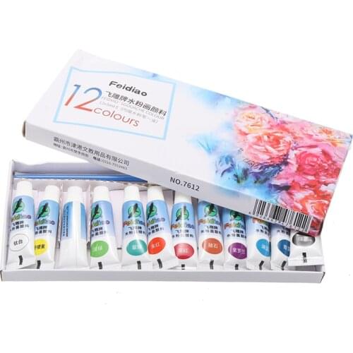 12 Colors 5ml Pigment Oil Paints Tube Set Paint Tube Oil Drawing Painting for Artist Students Drawing Tools Art Supplies