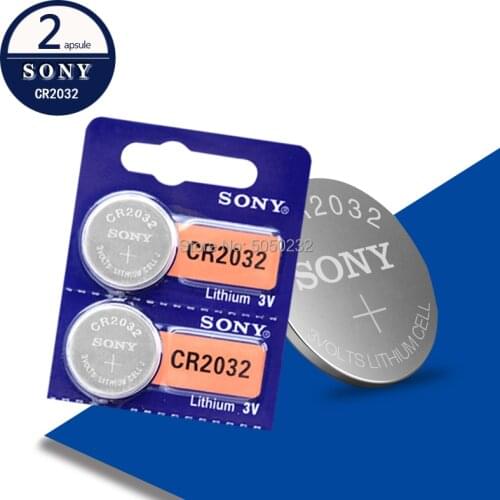 2pcs For SONY 2032 battery cr2032 cr 2032 5004LC KL2032 SB-T15 3v Button Cell Coin Lithium Batteries for Watch Computer Toys