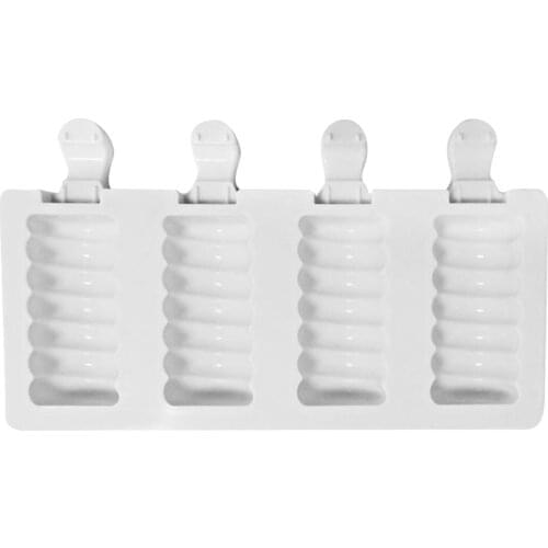 4 Slots Ice Cream Mold Silicone Ice Cube Tray Heat-resistant Non-stick DIY Making Mould Bakeware Household Kitchen Tools