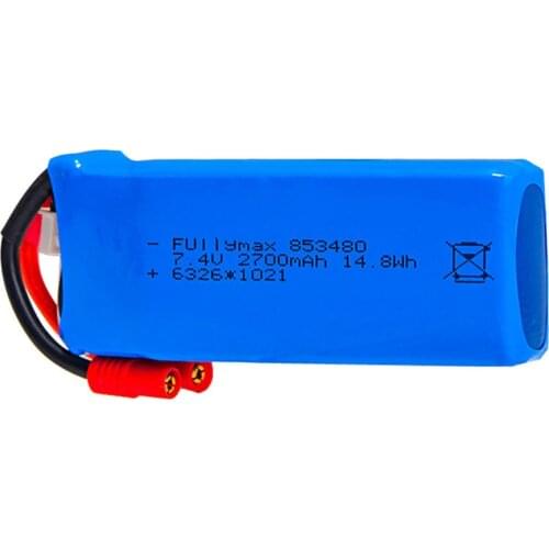 7.4V 2700mAh rechargeable Lipo Battery For Syma X8W x8c X8G X8HC X8HW X8HG HQ899 RC Quadcopter Spare Parts 2s 25C 7.4 V Battery