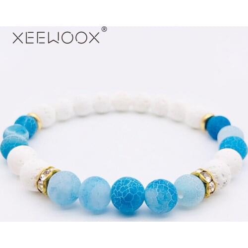 XEEWOOX 2019 Hot Bracelets Fashion Colorful Natural Stone Beads Chakra Bracelet Jewelry High Quality Drop Shipping