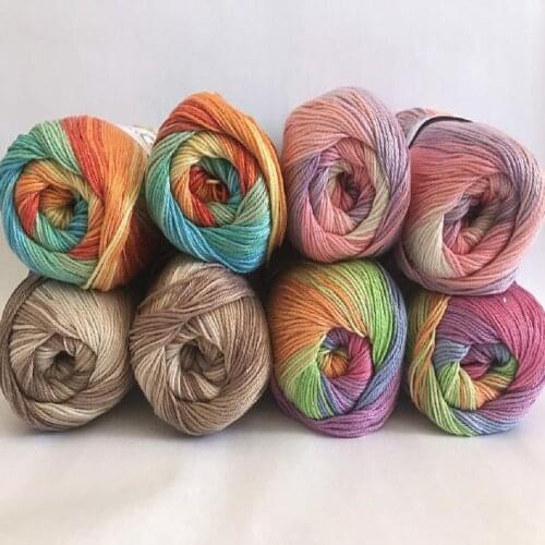 Camilla Batik 100% Mercerized Cotton rope Madame Tricote Paris Marbled Yarn Dıy Knitting Yarn Premium Cotton Rope