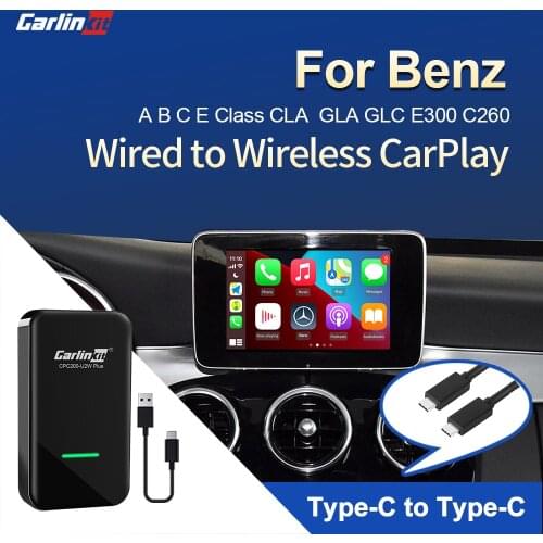 Carlinkit 3.0 CarPlay Wireless Activator for Benz A B C CLS E GLA GLE GLC CLA 220D C260 2015-2020 Carplay2Air Adapter USB Dongle