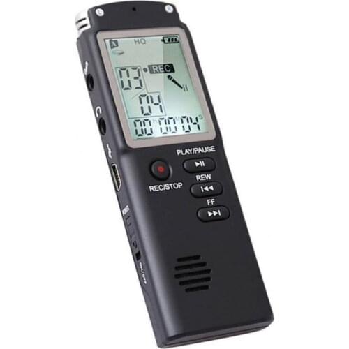 1536kbps Digital Voice Recorder Audio Sound Recorder MP3 Player Lossless Noise Reduction Long Distance Stereo Dictaphone