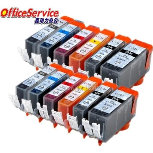 2 Sets PGI 725 CLI 726 Compatible ink Cartridge PGI725 PGI-725 For Canon MX886 MX897 MG6170 MG6270 MG8170 MG8270 inkjet printer