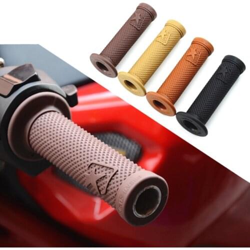 Retro Motorcycle Modified Soft Non-Slip Rubber Handle Cover 7/8 22mm Direction Handlebar Universal Grip Cover To moto
