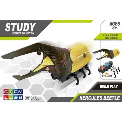 Young students DIY toy set science series creative power crawling insect science experiment puzzle