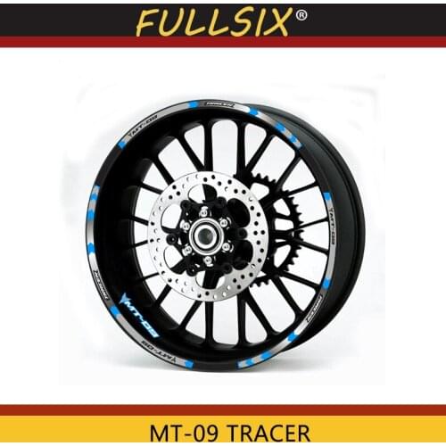 New 6color For Yamaha MT-09 TRACER Motorcycle Styling Wheel Hub Rim Stripe outer edge Reflective Decal Stickers Safety Reflector