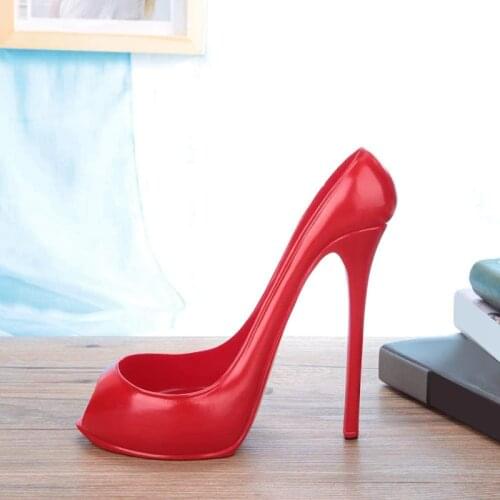 High Heel Shoe Wine Bottle Holder Storage Wine Rack Home Decor Kitchen Bar Tools Red Wine Storage Holder Ornaments