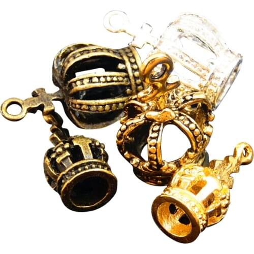 Indian Style Wholesale Promotion 20pcs/pack Mixed Crown Ground Shape Gift for Christmas Handmade Crafts Jewelry Making Accessory