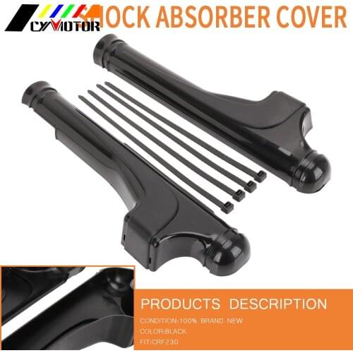 For Honda CRF230 CRF 230 Motorcycle Plastic Black Fork Shock Protection Cover Guard Motorbike Accessories