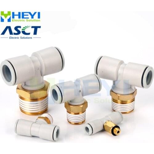 10PCS/bag Pneumatic Air fittings KQ2T 4mm 6mm Tee One-Touch Fitting Push In Fittings For Air Connector