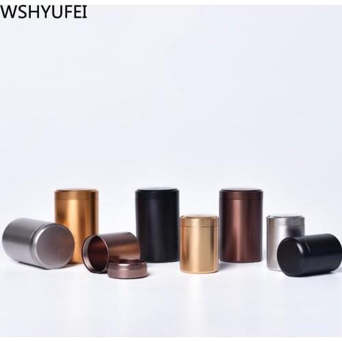 Portable Organizer Alloy Seal Tea Box Cans travel Mini tea Cans Sugar Bowl Coffee Powder Cans Spice Jars Dried Fruit Collection