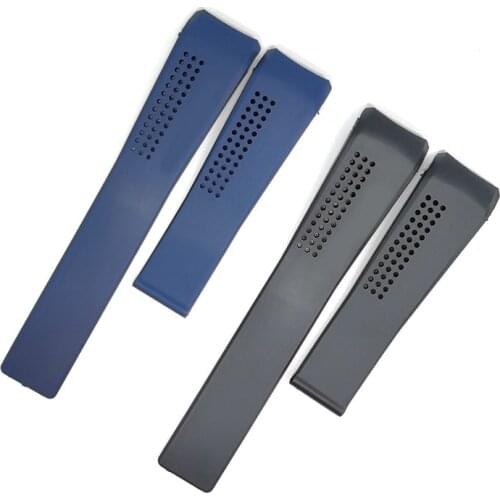 Watch Bracelet For TAG HEUER CARRERA Watch Chain 20 22 24mm TPU Silicone Watch Strap Watch Accessories Rubber Watch Band Chain