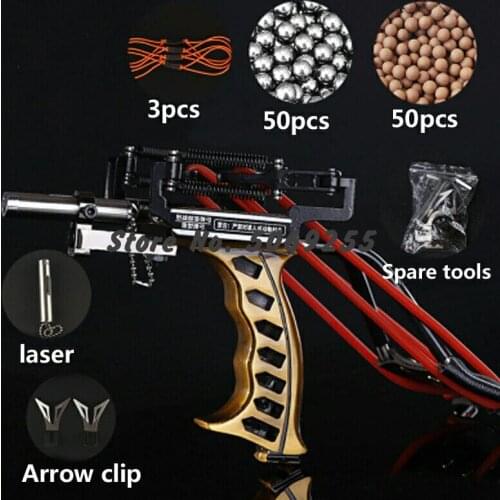 Target Shooting Laser Slingshot Red Hunting Bow Catapult Outdoor Powerful Slingshot Crossbow Bow Professional Fishing Slingshot