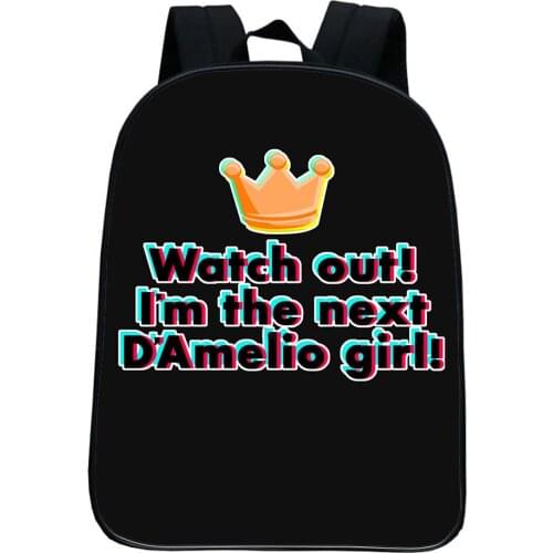 Charli Damelio Backpack New Style Teenager Bookbag Boys Girls School Bag Outdoor Travel And Leisure Backpack