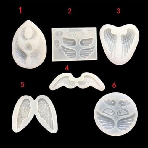 Silicone Mold Angle Wing Mirror Mould DIY Craft Jewelry Epoxy Resin Mold Tool hot