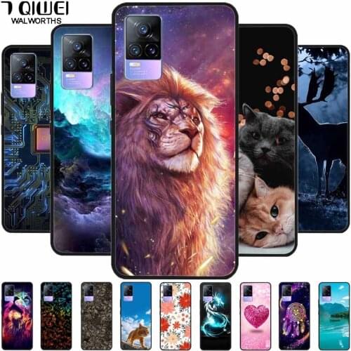 Silicone Case For vivo V21e Cover V 21e Soft TPU Funda for Vivo V21E 4G Phone Cases V2061 Cartoon Bumpers for VivoV21E 6.44