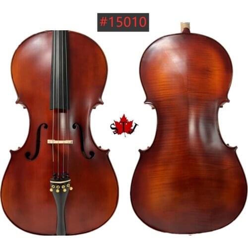 Master 4/4 Cello European tone wood maple back old spruce top very nice sound