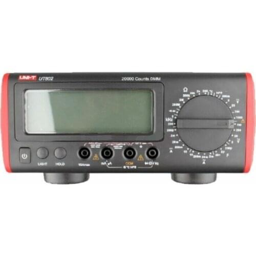 UNI-T UT802 LCD Display Bench Type Digital Multimeters Volt Amp Ohm Capacitance Hz 19999 Counts Tester High-Accuracy