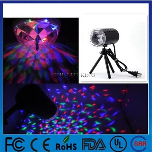 Party Lights DJ Disco Ball lights RGB LED Stage Lights Rotating Crystal Magic Ball Strobe Light for Xmas Home Wedding KTV Dance