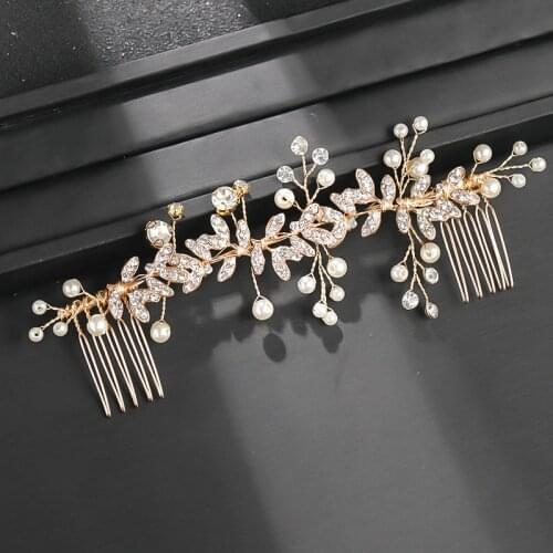 Pearl Rhinestone Hair Clip Headband Hair Accessories For Women Decoration For Hair Jewelry Hair Clips Hairband