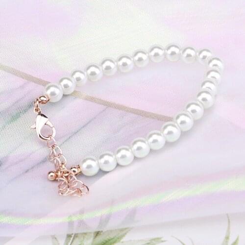 Korean Version Of The New Simple Lady Hand Jewelry Wild Imitation Pearl Beaded Bracelet Bracelet Woman