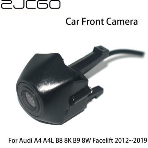 ZJCGO CCD HD Car Front View Parking LOGO Camera Waterproof Night Vision Positive Image for Audi A4 A4L B8 8K B9 8W Facelift