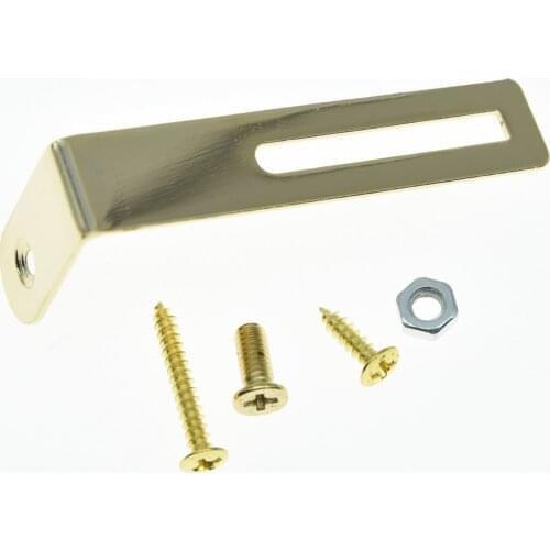 KAISH Gold Pickguard Bracket Scratch Plate Bracket w/ Screws fits LP Guitar