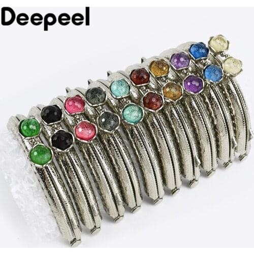 10pcs Deepeel 8.5cm Metal Embossed Kiss Clasp Purse Handle Nozzle Wallet Frame Decoration Sewing Brackets Handbag Accessories