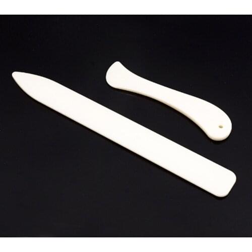 2 Sizes Handmade Leather Craft Trimming Tool Bone Leathercraft Edge Trimmers DIY Supplies for Working Cutting