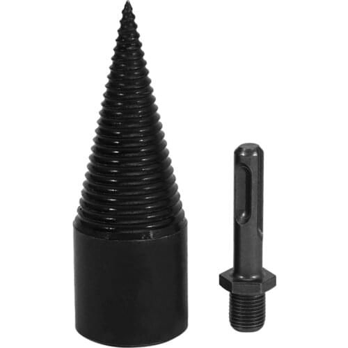 38mm Drill Bit Chop Wood Splitting Tool Cone Log Splitters Wood Breaking Machine Wood Breaker Firewood Chopper