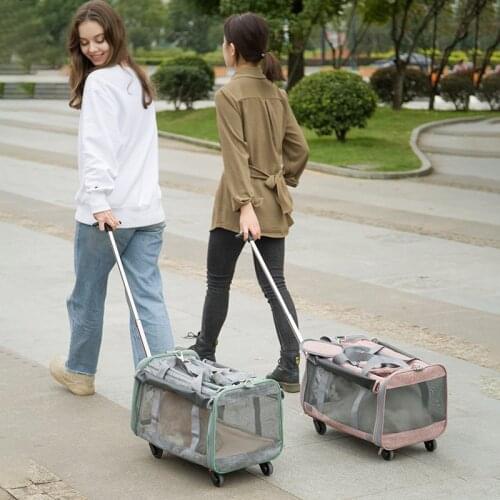 Trolley Car Pet Carrier Waterproof Folding Dog Cat Seat Travel Bag Vehicle Puppy Handbag Pad Mat Cover Safety Basket Pet Product