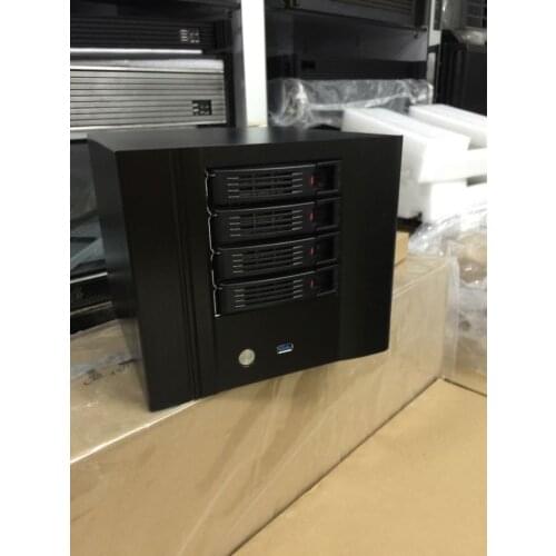 NAS Computer case N4 ITX aluminum chassis N4S chassis Hot-swappable small chassis Data storage 4 disk