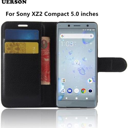 For Sony Xperia XZ2 Compact Case For Sony XZ2 Compact Flip Leather Back Cover Phone Case For Sony Xperia XZ2 Compact H8314 H8324