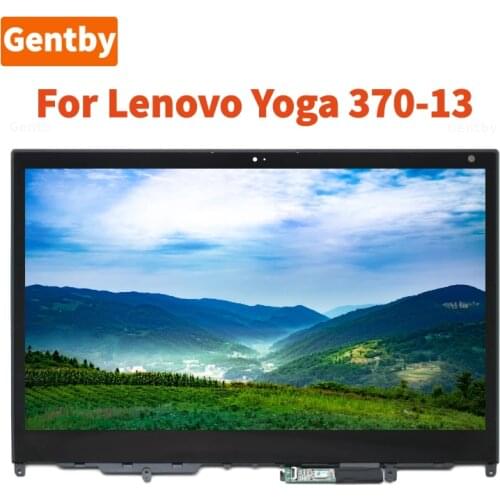 For Lenovo Thinkpad Yoga 370-13 1920x1080 IPS 20JH 20JH002AUS 20JH002DUS 20JH002JUS LCD Touch Screen Digitizer Assembly + Bezel