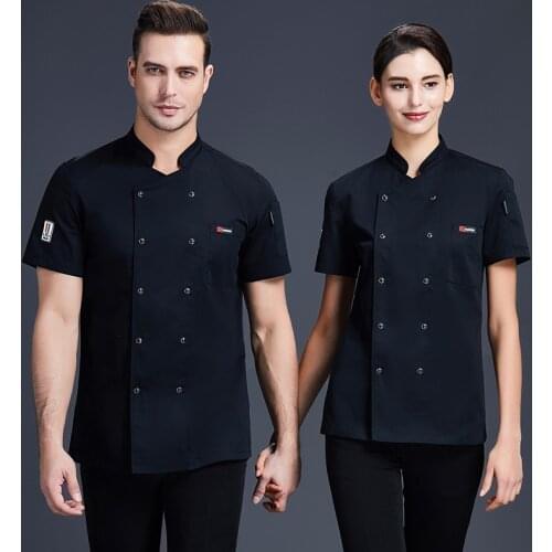 Double Breasted Man Women Chef Jacket Restaurant Catering Kitchen Hotel Uniform Bakery Cooking Canteen Barber Shop Cook Costumes